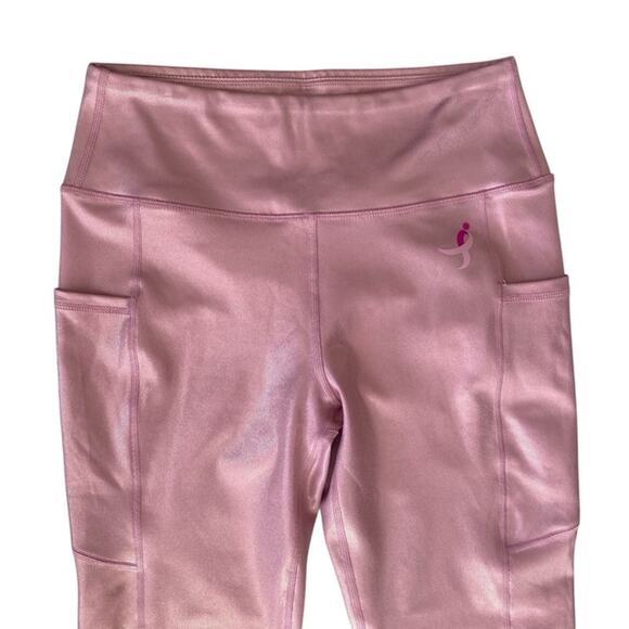 Susan G. Komen Sparkly Pink Leggings with Pockets - XL - Picture 3 of 5